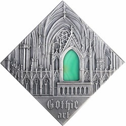 2014 - Gothic Art The Art that Changed the World Antique finish Silver Coin