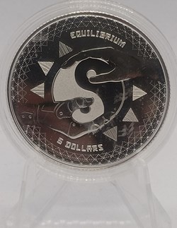 2020 - 5Dollars Tokelau EQUILIBRIUM 1oz Silver 999