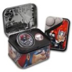 2014 Thor .999 Proof Silver Coin +Metal Pin Metal Cert & Tin NZ Mint Fiji *RARE*