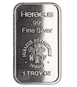 Heraeus Silver Bar - 1 oz