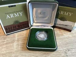 2001 Centenary of the Australian Army One Dollar Fine Silver Proof Coin