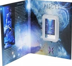 2012 Niue 2 Dollars Zodiac by Kagaya Pisces 1 Oz Silver