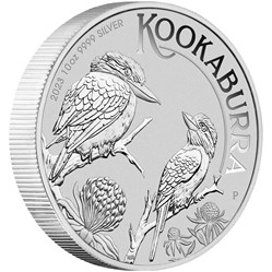 2023 - 10 Oz 9999 Silver Coin Perth Mint Kookaburra Australia Bullion Brand New