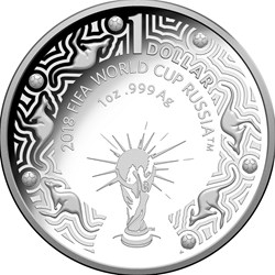 2018 Australia Fifa World Cup Russia Silver Proof Coin