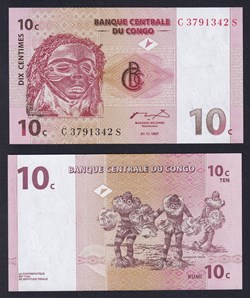 1997 - Congo 10 Centimes P 82a Fds / UNC B-03