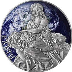 2022 - Earth Planets and Gods 2 oz Antique finish Silver Coin CFA Cameroon