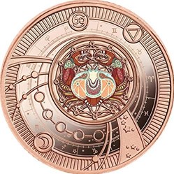 2021 - Cancer Zodiac Signs Proof Silver Coin 500 Francs CFA Cameroon