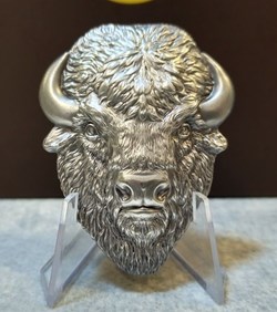 2017 Cook Islands $10 American Buffalo Silver Antique Finish Coin - (Low Mintage of 250)