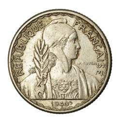 1940 - 10 cents Republique Francaise Coin