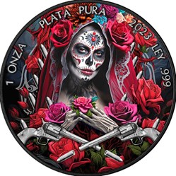 2023 - SANTA MUERTE Libertad 1 Oz Silver coin 1 Onza Mexico