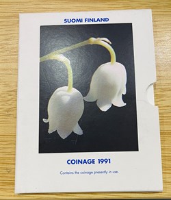 1991 Suomi Finland Coinage Markkaa 4-Coin Set