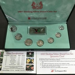 Republic of Singapore, Sterling Silver Proof Coin Set and