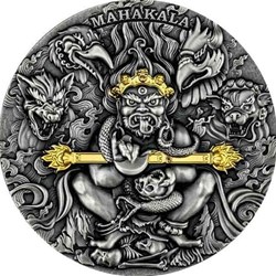 2020 - Mahakala 2 oz Antique finish Silver Coin 2000 Francs CFA Cameroon