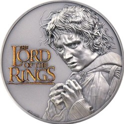 2022 - Lord of the Rings 2 oz Antique finish Silver Coin 10$