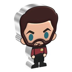 2022 Niue Star Trek William T. Riker 1oz Silver Chibi Coin