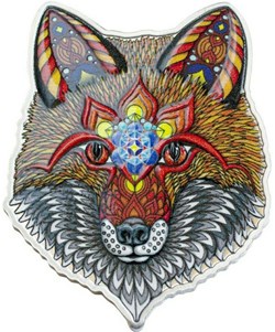 2021 1 Oz PROOF Silver $2 Spirit Animals ELECTRIC FOX Phil Lewis Coin