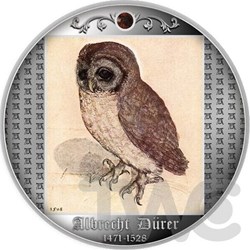2021 - Little Owl Albrecht Durer Proof Silver Coin 500 Francs CFA Cameroon