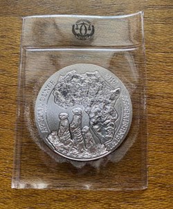 2016 Silver 1 oz coin Rwanda Wildlife Meerkat