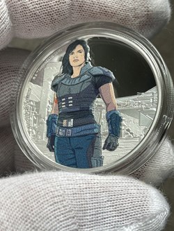 2021 Niue The Mandalorian Cara Dune 1 oz Colored Silver Proof Coin