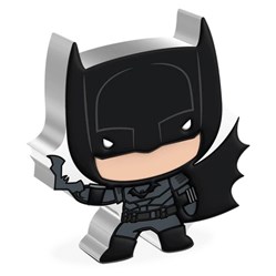 2022 NZM Niue Chibi The BATMAN Movie 1oz 999 Fine Silver Proof colour coin OMP.
