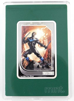 2023 - 1 oz Silver DC Comics Mint Trading Coins Limited Mintage Nightwing 165/250