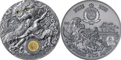 2023 - Shaolin Kung Fu Leopard Martial Arts Styles 2 oz Silver Coin Niue