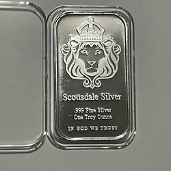 Scottsdale silver 999 fine silver one ounce in god we trust