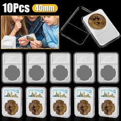 2022 - 10-Pack Coin Slab Display Holder Storage 40mm for AMERICAN SILVER EAGLE 1oz Coin