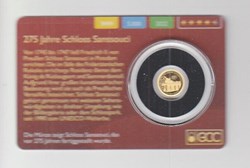 2022 - Gold Coin Card - Congo 100 Francs CF Gold PP Castle Sanssouci