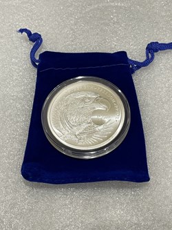 2023 - 2oz Double Eagle Flag IN GOD WE TRUST .999 Silver BU