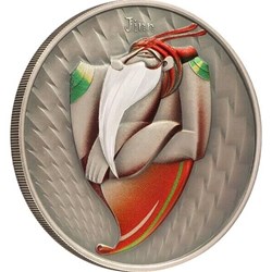 2023 - Jinn World of Cryptids 1 oz Antique Finish Silver Coin 2$ Niue