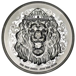 2021 - 1 oz $2 NZD Niue Roaring Lion Silver Coin BU