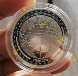 2021 Tokelau Terra Proof Silver Coin : Silver (AG)(1 Troy Oz) Metal Purity: 99.9