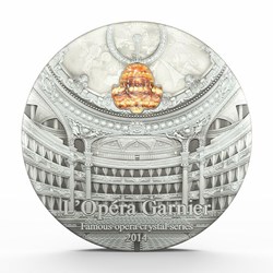 2014 - $10 Famous Opera - Paris Palais Garnier 2 Oz Silver Coin - Palau