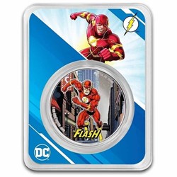 2023 - DC Comics™ Flash™ 1oz Silver Coin Color 999 Samoa ST/BU