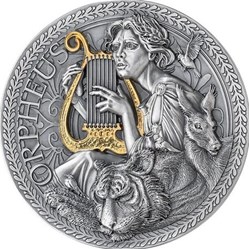 2023 - Orpheus The Great Greek Mythology 1 oz Antique finish Silver Coin Cameroon