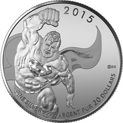 2015 Canada Superman 1/4oz Silver Coin SP 69