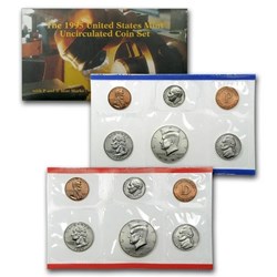 1995 - U.S. Mint Uncirculated Coin Set with D and P Mint Marks