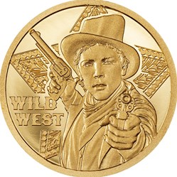 2024 Cook Islands Legends Wild West 0.5g Gold Proof Coin