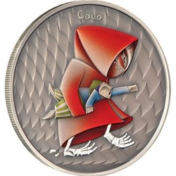 2023 - Coco World of Cryptids 1 oz Antique finish Silver Coin 2$ Niue