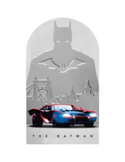 2022 Niue DC Comics The Batman Movie Poster Silver Proof $2 Coin Batmobile OGP