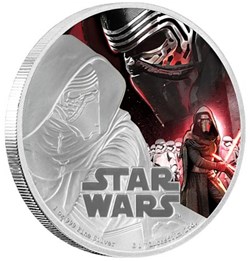 2016 STAR WARS KYLO REN 1oz Silver Proof Disney Coin