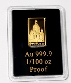2022 Coin | Coin Frauenkirche Dresden fine gold 999/1000 | Fine gold 999/1000