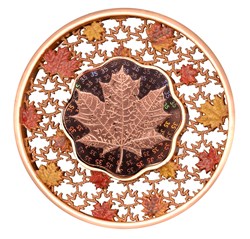 2023 Solomon Islands Filigree Maple Leaf 2oz Silver Proof-Like Coin