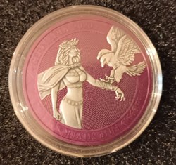2020 - Germany 5 marks "space pink edition" - 1 oz silver