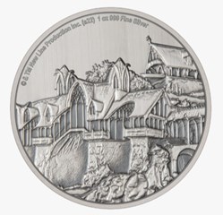 2022 THE LORD OF THE RINGS - RIVENDELL 1oz .999 Silver Coin OGP