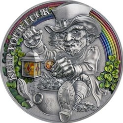 2022 - Keep Your Luck 50 g Antique finish Silver Coin 2000 Francs CFA Cameroun