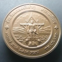 commemorative coin, medal of NONG BUA LAM PHU province size 7 cm