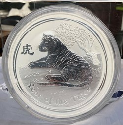 2010 - Australia 30 Dollar 1 Kg .999 Silver - Year of the Tiger