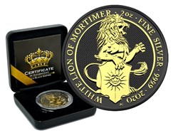 2020 - WHITE HORSE OF HANOVER Queen Beasts Empire Edition 2 Oz Silver Coin 5£ United Kingdom